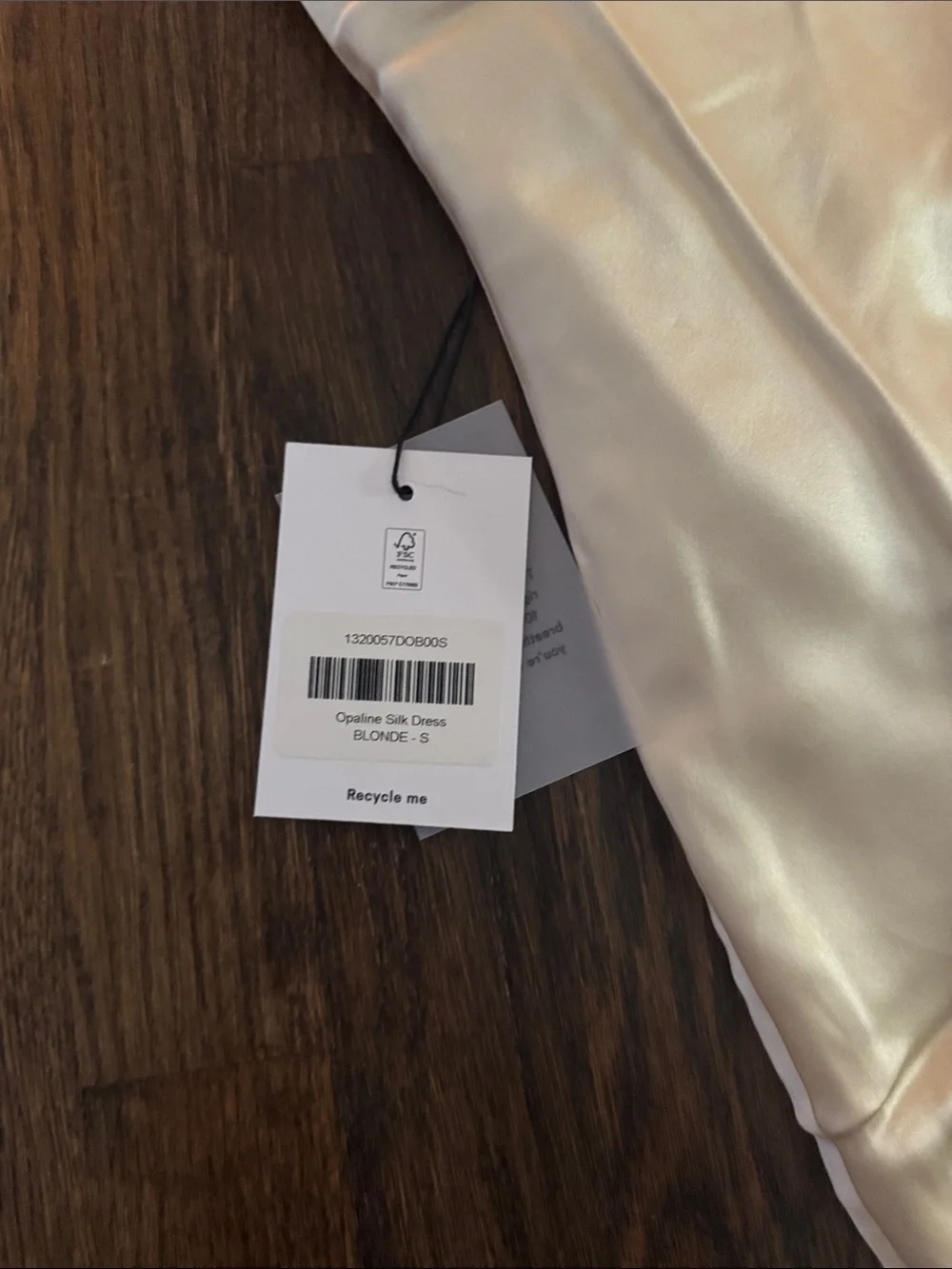 Reformation Opaline Silk Dress Yellow - Size S